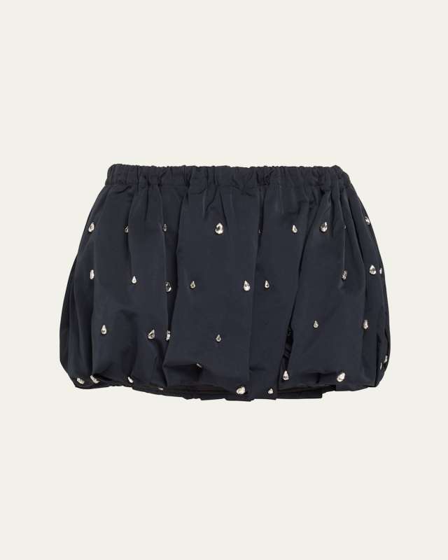 Holly Embellished Bubble Mini Skirt
